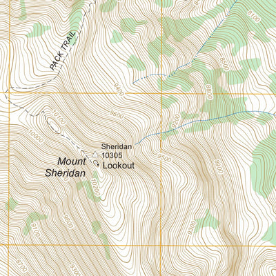 Mount Sheridan, WY FSTopo Legacy Preview 3