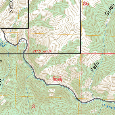 Mountain House, MT FSTopo Legacy Preview 3