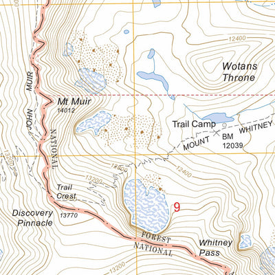 Mount Whitney, CA FSTopo Legacy Preview 3