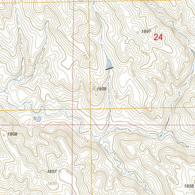Mouth of East Branch War Creek, SD FSTopo Legacy Preview 3