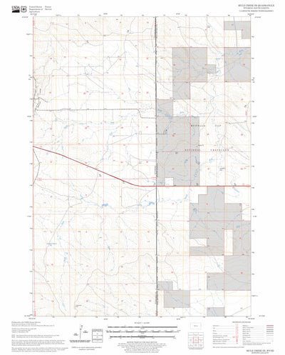 Mule Creek SE, WY - SD FSTopo Legacy Preview 1