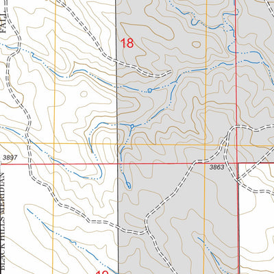 Mule Creek SE, WY - SD FSTopo Legacy Preview 3