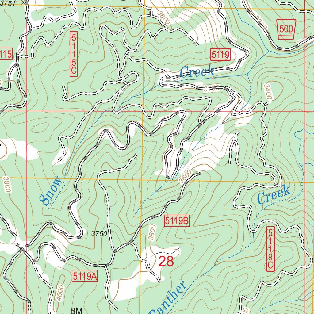 Musselshell, ID FSTopo Legacy Map by US Forest Service - Topo | Avenza Maps