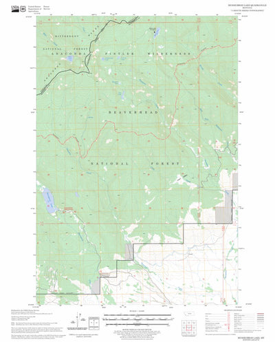 Mussigbrod Lake, MT FSTopo Legacy Preview 1