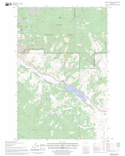 Nevada Lake, MT FSTopo Legacy Preview 1