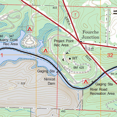 Nimrod Dam, AR FSTopo Legacy Preview 3