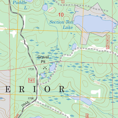 Northern Light Lake, MN FSTopo Legacy Preview 3