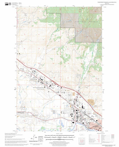 Northwest Missoula, MT FSTopo Legacy Preview 1