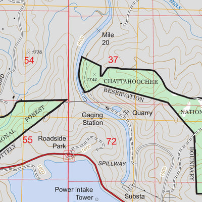 Nottely Dam, GA - NC FSTopo Legacy Preview 3
