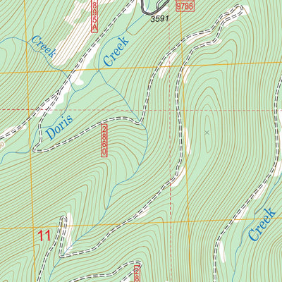 Nyack SW, MT FSTopo Legacy Preview 3