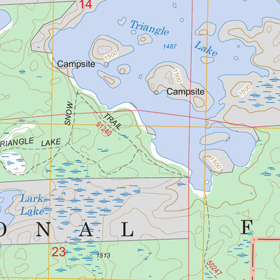 Ojibway Lake, MN FSTopo Legacy Preview 2