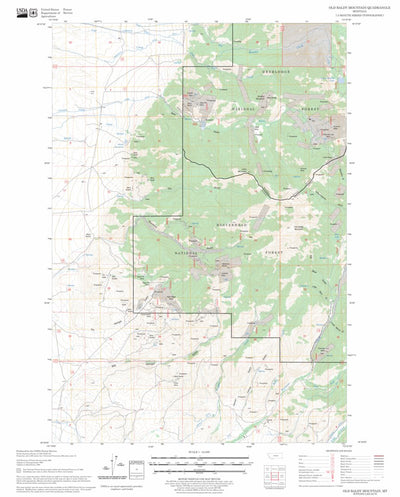 Old Baldy Mountain, MT FSTopo Legacy Preview 1