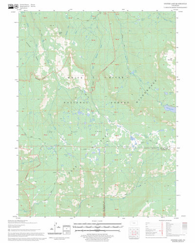 Oyster Lake, CO FSTopo Legacy Preview 1