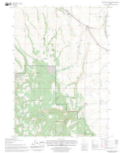 Packsaddle Lake, ID FSTopo Legacy Preview 1
