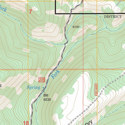 Packsaddle Lake, ID FSTopo Legacy Preview 3