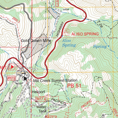 Pacifico Mountain, CA FSTopo Legacy Preview 3