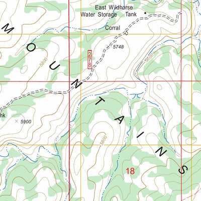 Packsaddle Canyon, NM FSTopo Legacy Preview 3