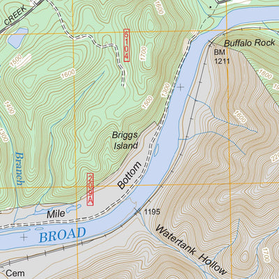 Paint Rock, TN - NC FSTopo Legacy Preview 2