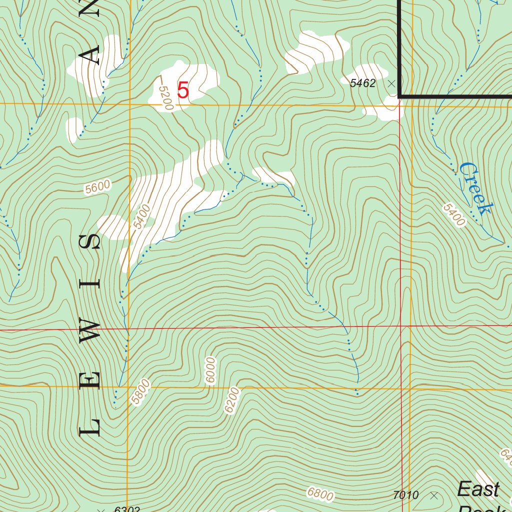 Palisade Butte, MT FSTopo Legacy Map by US Forest Service - Topo ...