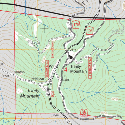 Papoose Creek, CA FSTopo Legacy Preview 3
