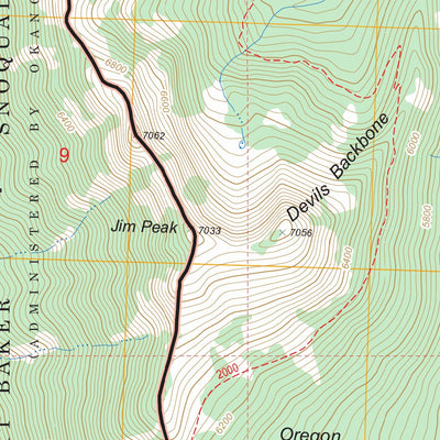 Pasayten Peak, WA FSTopo Legacy Preview 3