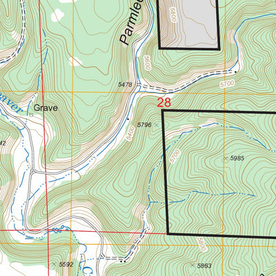 Parmlee Canyon, WY - SD FSTopo Legacy Preview 3