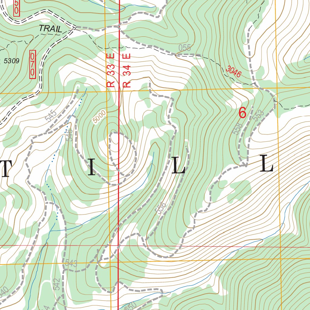 Pearson Ridge, OR FSTopo Legacy Map by US Forest Service - Topo ...