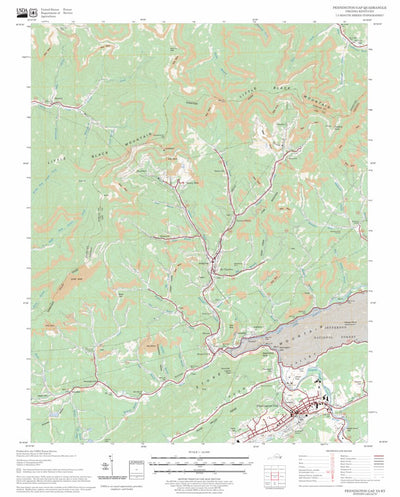 Pennington Gap, VA - KY FSTopo Legacy Preview 1