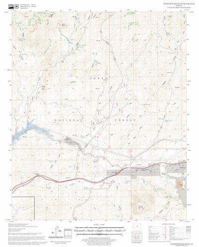 Picketpost Mountain, AZ FSTopo Legacy Preview 1