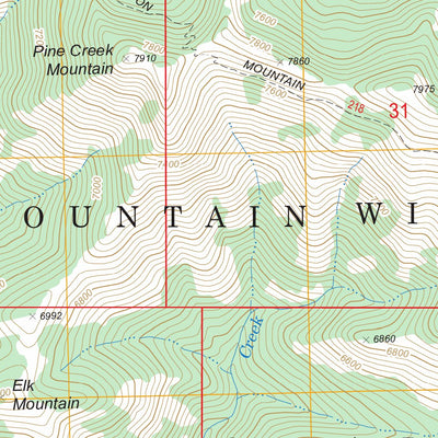 Pine Creek Mountain, OR FSTopo Legacy Preview 2