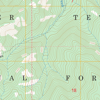 Pine Creek, WY FSTopo Legacy Preview 2