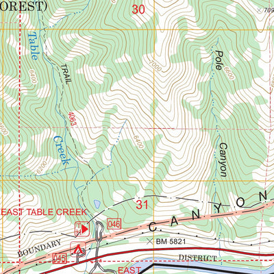 Pine Creek, WY FSTopo Legacy Preview 3