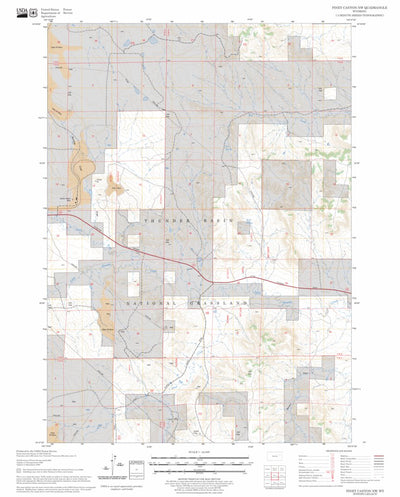 Piney Canyon NW, WY FSTopo Legacy Preview 1