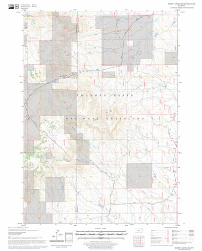 Piney Canyon SE, WY FSTopo Legacy Preview 1