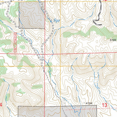 Piney Canyon SE, WY FSTopo Legacy Preview 3