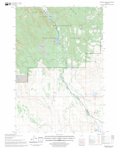 Pintler Lake, MT FSTopo Legacy Preview 1