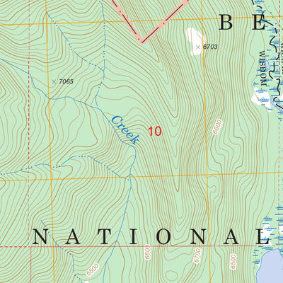 Pintler Lake, MT FSTopo Legacy Preview 3