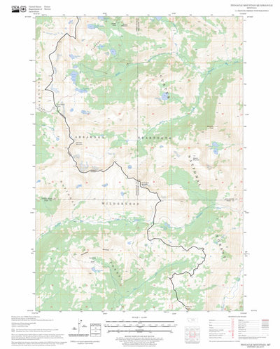 Pinnacle Mountain, MT FSTopo Legacy Preview 1