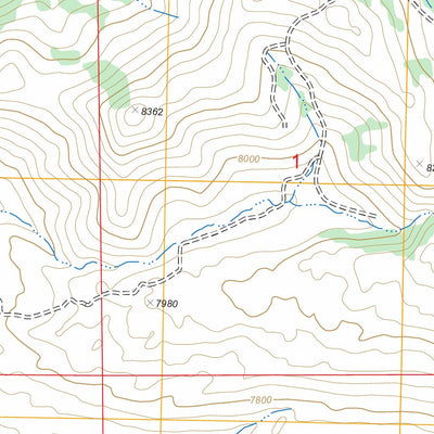 Pocket Creek Lake, WY FSTopo Legacy Preview 2