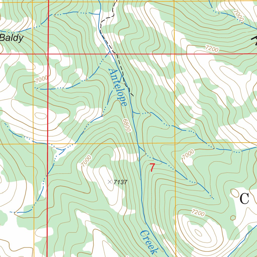 Point Lookout, ID FSTopo Legacy Map by US Forest Service - Topo ...