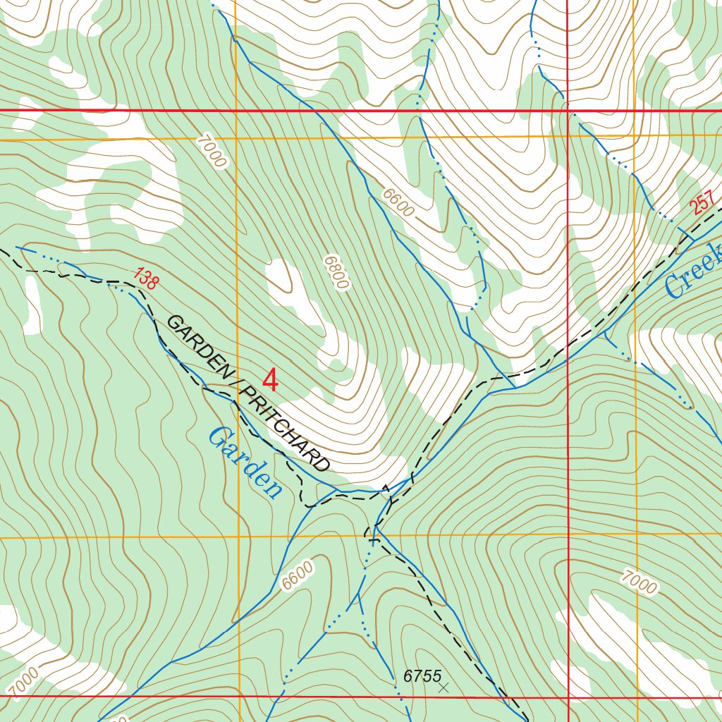 Point Lookout, ID FSTopo Legacy Map by US Forest Service - Topo ...
