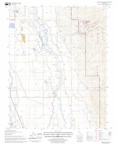 Poleta Canyon, CA FSTopo Legacy Preview 1