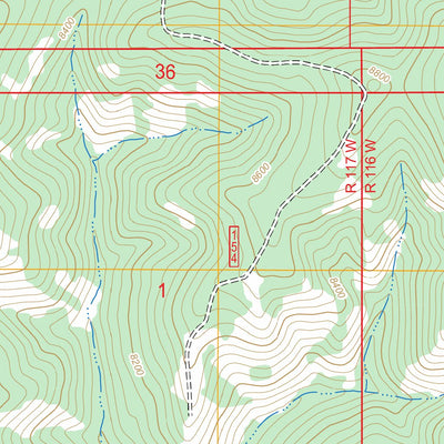 Pole Creek, WY FSTopo Legacy Preview 2