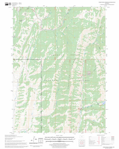 Porcupine Creek, WY FSTopo Legacy Preview 1