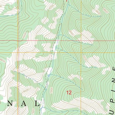 Porcupine Creek, WY FSTopo Legacy Preview 2