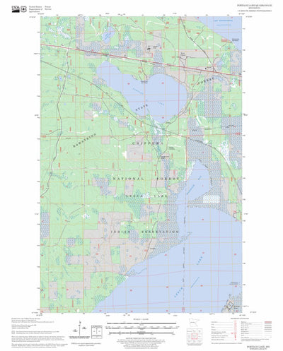 Portage Lake, MN FSTopo Legacy Preview 1