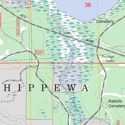 Portage Lake, MN FSTopo Legacy Preview 3
