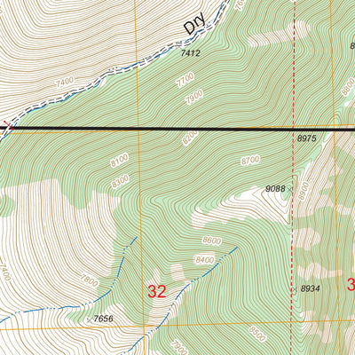 Powderhorn Gulch, ID FSTopo Legacy Preview 3