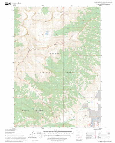 Ptarmigan Mountain, WY FSTopo Legacy Preview 1