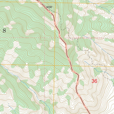 Ptarmigan Mountain, WY FSTopo Legacy Preview 3